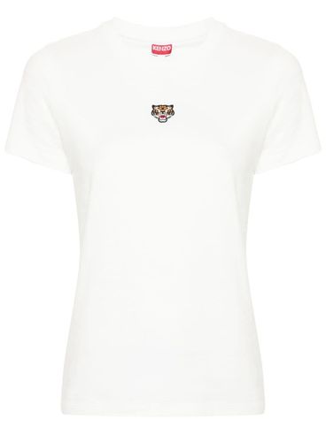 KENZO - Cotton T-shirt with tiger print