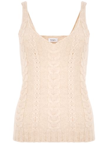 "Knitted wool top