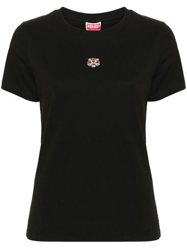 KENZO - Cotton T-shirt with tiger prin