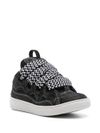 Sneakers Curb in cotone con lacci bianchi e neri