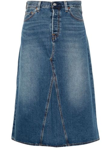 LEVI'S - Decon midi flared skirt with a high waist