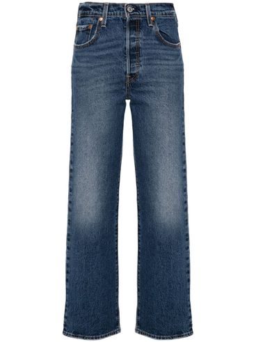 Ribcage high-waisted straight jeans