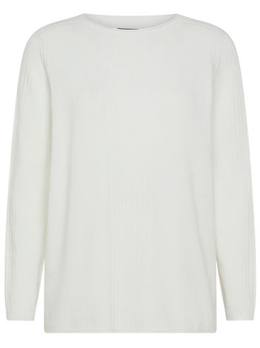 MARINA RINALDI - Viscose Green crew neck sweater