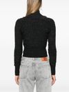 Worn-effect wool sweater