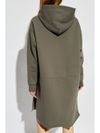 Short cotton dress with hood