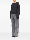 mm6 maison margiela - Felpa in cotone con ruches - 1