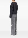 mm6 maison margiela - Felpa in cotone con ruches - 2