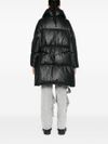 Signature long padded down jacket