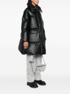 Signature long padded down jacket