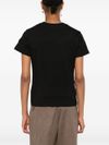 moncler - T-shirt in cotone con logo con strass - 2