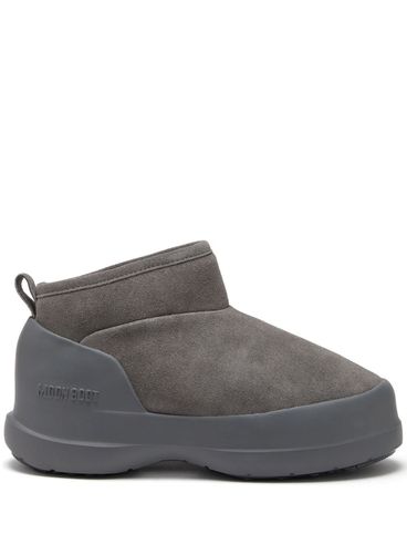 MOON BOOT - Grey suede Luna ankle boots