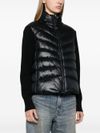 Wool knit down jacket