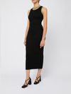 Long ribbed cotton dress