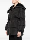 Short Brasseurs down jacket with fur