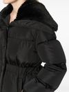 Short Brasseurs down jacket with fur