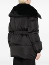 Short Brasseurs down jacket with fur