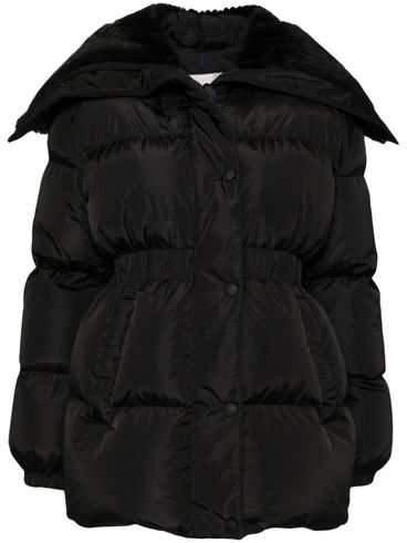 Short Brasseurs down jacket with fur