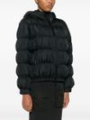 Short Medonte down jacket with ruffles