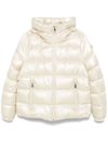 White Short Biron down jacket