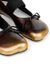 Gradient calf leather Atomic ballerinas