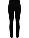 moncler - Fitted stretch pants with zipper