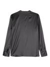 Blusa con catena Punto Luce in seta nero