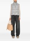 High-neck padded gilet