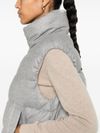 High-neck padded gilet