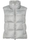 High-neck padded gilet