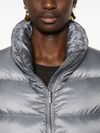 Grey padded gilet with beads