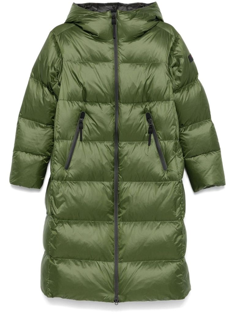 Shop Peuterey Selectric Green Padded Puffer Jacket