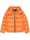 Kenid short orange padded puffer jacket