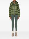 Kenid short green padded puffer jacket