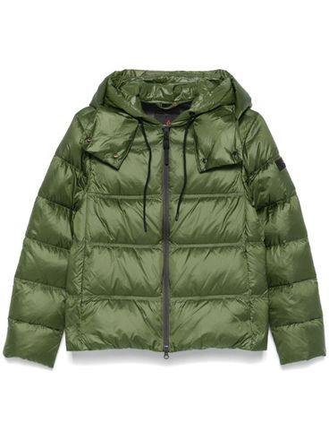 Kenid short green padded puffer jacket