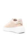 Tres Temple leather sneakers with fur