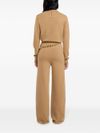 Wool and cashmere pants with belt