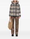 Tamboc plaid wool puffer jacket