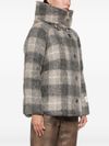 Tamboc plaid wool puffer jacket