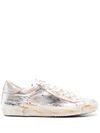 Silver leather PRSX sneakers