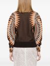 Lurex jacquard effect sweater