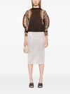 Lurex jacquard effect sweater