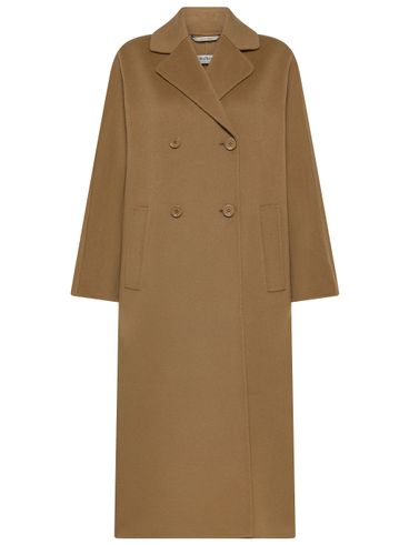 S MAX MARA - Cappotto lungo Capi in lana marrone