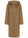 s max mara - Camel wool Midi Felpi coat