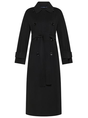 S MAX MARA - Cappotto lungo Hester in lana doppiopetto