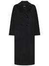 s max mara - Black wool long Capi coat