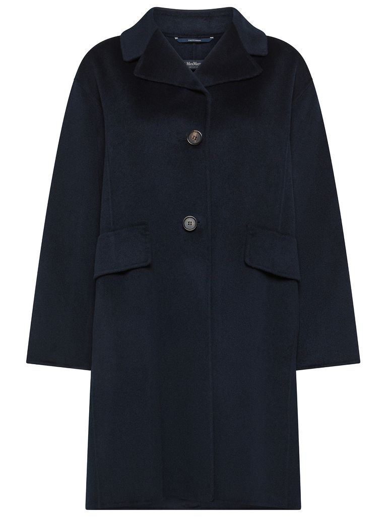 ジャケット・アウター YILON Cinched waist midi coat NAVY ジャケット・アウター YILON Cinched waist midi coat NAVY