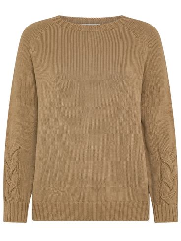 S MAX MARA - Maglia Harald in cotone con intreccio