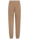 Po camel cotton sweatpants