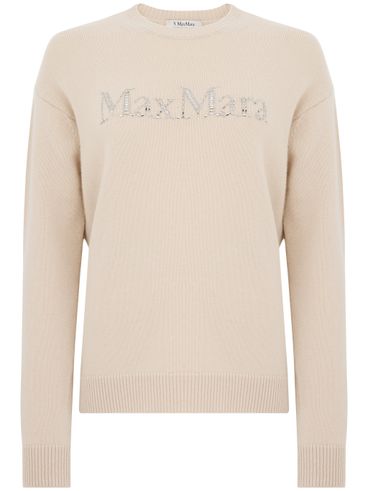 S MAX MARA - Maglia in lana e cashmere girocollo