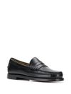 Classic Dan black leather loafers